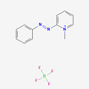 molecular formula C9H14N2 B1174202 (1-Methylpyridin-1-ium-2-yl)-phenyldiazene;tetrafluoroborate CAS No. 16600-14-9