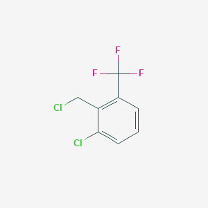 molecular formula C8H5Cl2F3 B11742056 1-Chloro-2-(chloromethyl)-3-(trifluoromethyl)benzene CAS No. 1228898-68-7