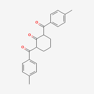 molecular formula C22H22O3 B1174227 2,6-Bis(4-methylbenzoyl)cyclohexanone 