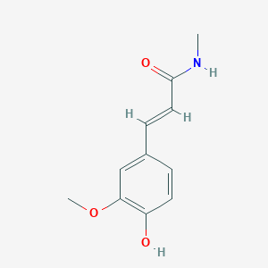 molecular formula C11H13NO3 B11742295 2-Propenamide, 3-(4-hydroxy-3-methoxyphenyl)-N-methyl-, (E)- 