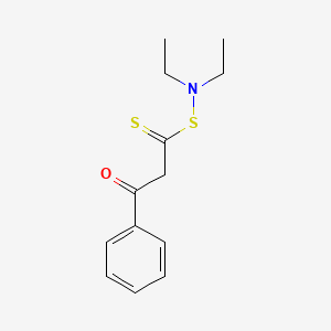 molecular formula C13H17NOS2 B1174242 3-[(Diethylamino)sulfanyl]-1-phenyl-3-thioxo-1-propanone 
