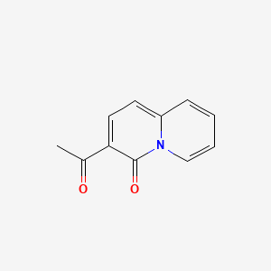 molecular formula C11H9NO2 B1174246 3-Acetyl-quinolizin-4-one 