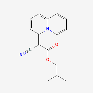 molecular formula C16H16N2O2 B1174247 isobutyl cyano(4H-quinolizin-4-ylidene)acetate 