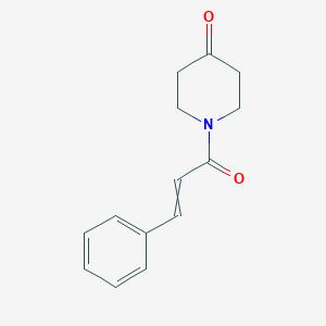 molecular formula C14H15NO2 B1174249 1-(1-Oxo-3-phenyl-2-propenyl)-4-piperidinone CAS No. 17077-45-1
