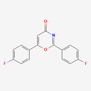 molecular formula C16H9F2NO2 B1174250 2,6-Bis(4-fluorophenyl)-1,3-oxazin-4-one 