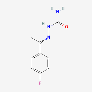 molecular formula C9H10FN3O B11742560 {[1-(4-Fluorophenyl)ethylidene]amino}urea 