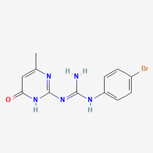 GUANIDINE, 1-(p-BROMOPHENYL)-3-(4-HYDROXY-6-METHYL-2-PYRIMIDINYL)-