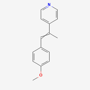 4-[1-(4-Methoxyphenyl)prop-1-en-2-yl]pyridine