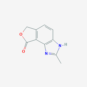 molecular formula C10H8N2O2 B117432 2-Methyl-3,6-dihydrofuro[3,4-e]benzimidazol-8-one CAS No. 146850-12-6