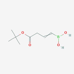 molecular formula C8H15BO4 B11743398 [4-(Tert-butoxy)-4-oxobut-1-en-1-yl]boronic acid 