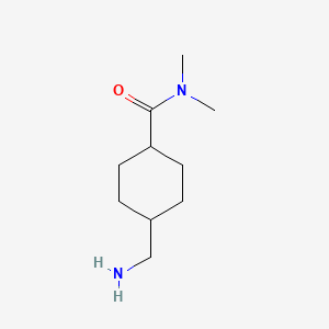 molecular formula C10H20N2O B11743409 (1r,4r)-4-(aminomethyl)-N,N-dimethylcyclohexane-1-carboxamide 