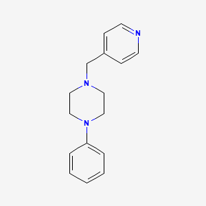 molecular formula C16H19N3 B1174343 1-Phenyl-4-(4-pyridinylmethyl)piperazine 
