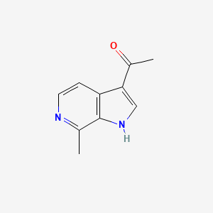 molecular formula C10H10N2O B11743751 3-Acetyl-7-Methyl-6-azaindole 