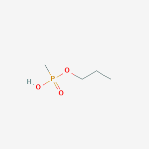molecular formula C4H11O3P B11744296 Propyl hydrogen methylphosphonate 