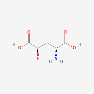 molecular formula C5H8FNO4 B117445 (2R,4R)-2-amino-4-fluoropentanedioic acid CAS No. 149117-03-3