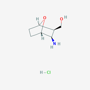 [(1R,2R,3R,4S)-3-amino-7-oxabicyclo[2.2.1]heptan-2-yl]methanol;hydrochloride