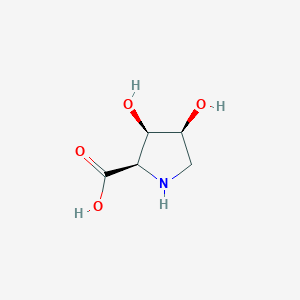 molecular formula C5H9NO4 B117449 (3R,4S)-3,4-Dihydroxy-D-proline CAS No. 152785-79-0