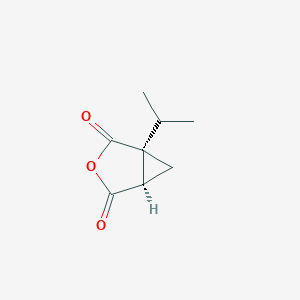 molecular formula C8H10O3 B117450 (1R,5R)-1-propan-2-yl-3-oxabicyclo[3.1.0]hexane-2,4-dione CAS No. 148261-91-0