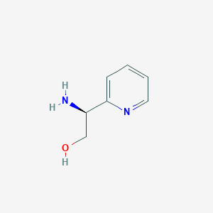 molecular formula C7H10N2O B11745324 (S)-2-Amino-2-(pyridin-2-yl)ethanol 