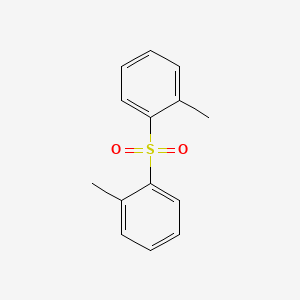 molecular formula C14H14O2S B11745985 Bis(methylphenyl) sulphone CAS No. 25551-17-1