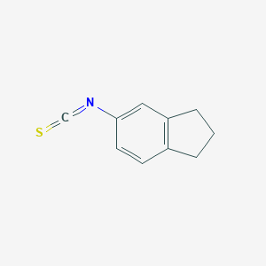 molecular formula C10H9NS B117460 5-茚满异硫氰酸酯 CAS No. 149865-84-9