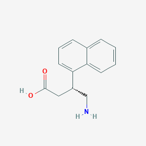 molecular formula C14H15NO2 B11746219 (R)-4-Amino-3-(naphthalen-1-yl)butanoicacid 