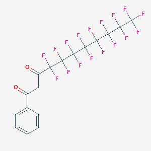 molecular formula C17H7F17O2 B117465 1-Phenyl-2H,2H-perfluoroundecane-1,3-dione CAS No. 141522-69-2