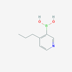 molecular formula C8H12BNO2 B11746717 4-Propylpyridin-3-ylboronic Acid 