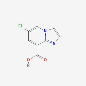 B117471 6-Chloroimidazo[1,2-a]pyridine-8-carboxylic acid CAS No. 155735-02-7