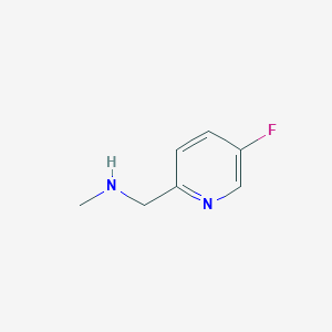 molecular formula C7H9FN2 B11747184 1-(5-Fluoropyridin-2-YL)-N-methylmethanamine 