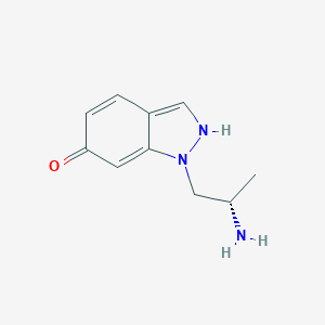 molecular formula C10H13N3O B117473 1-((S)-2-aminopropyl)-1H-indazol-6-ol CAS No. 210580-75-9