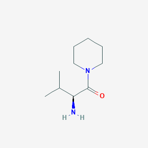 molecular formula C10H20N2O B11747549 (S)-2-Amino-3-methyl-1-(piperidin-1-yl)butan-1-one 