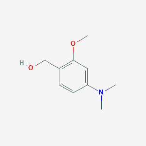 molecular formula C10H15NO2 B11747956 [4-(Dimethylamino)-2-methoxyphenyl]methanol 