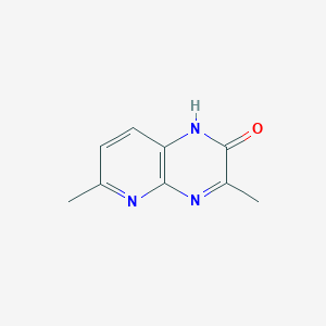molecular formula C9H9N3O B117486 3,6-Dimethylpyrido[2,3-b]pyrazin-2(1H)-one CAS No. 159104-70-8