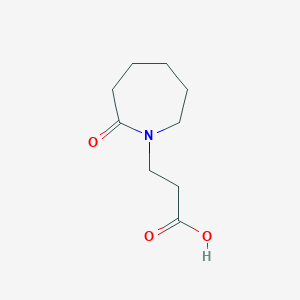 molecular formula C9H15NO3 B117498 3-(2-氧代氮杂环庚-1-基)丙酸 CAS No. 505026-81-3