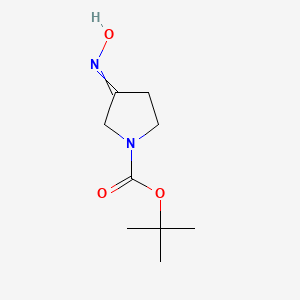 molecular formula C9H16N2O3 B1175025 N-Boc-3-pyrrolidinone Oxime CAS No. 150008-25-6