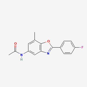 molecular formula C16H13FN2O2 B1175047 N-[2-(4-fluorophenyl)-7-methyl-1,3-benzoxazol-5-yl]acetamide 