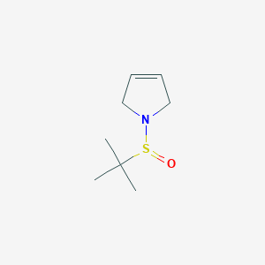 molecular formula C8H15NOS B11750787 1-(tert-Butylsulfinyl)-2,5-dihydro-1H-pyrrole 