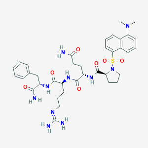 molecular formula C37H50N10O7S B117508 Dansyl-pqrfamide CAS No. 151870-87-0