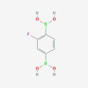 molecular formula C6H7B2FO4 B11750830 (2-Fluoro-1,4-phenylene)diboronic acid 