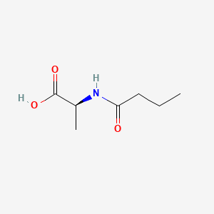 molecular formula C7H13NO3 B11750920 (2S)-2-butanamidopropanoic acid 