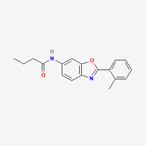 molecular formula C18H18N2O2 B1175093 N-[2-(2-methylphenyl)-1,3-benzoxazol-6-yl]butanamide 