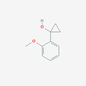 molecular formula C10H12O2 B11751078 1-(2-Methoxyphenyl)cyclopropan-1-ol 
