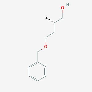 molecular formula C12H18O2 B11751116 (S)-4-(benzyloxy)-2-methylbutan-1-ol 