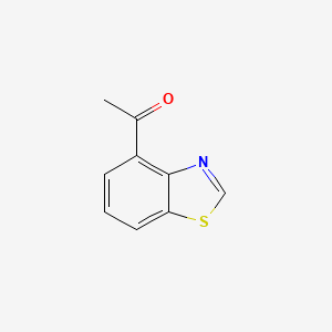 molecular formula C9H7NOS B11751147 1-(Benzo[d]thiazol-4-yl)ethanone 