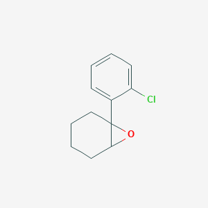 molecular formula C12H13ClO B11751253 1-(2-Chlorophenyl)-7-oxa-bicyclo[4.1.0]heptane 
