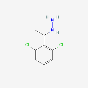 molecular formula C8H10Cl2N2 B11751293 (1-(2,6-Dichlorophenyl)ethyl)hydrazine 