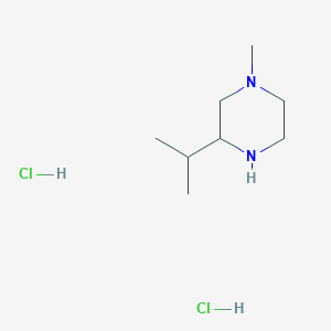 molecular formula C8H20Cl2N2 B11751447 3-Isopropyl-1-methylpiperazine dihydrochloride 