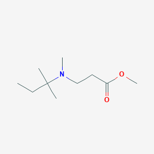 molecular formula C10H21NO2 B11751500 Methyl 3-(methyl(tert-pentyl)amino)propanoate 