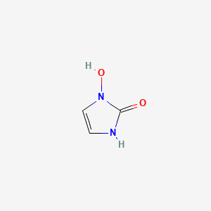molecular formula C3H4N2O2 B11751517 1-Hydroxy-1,3-dihydro-2H-imidazol-2-one CAS No. 921604-79-7